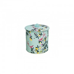 Boite en métal bleu